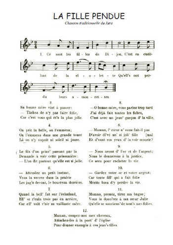 La fille pendue